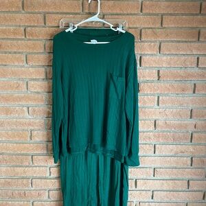 Stars Above Green Pajama Set